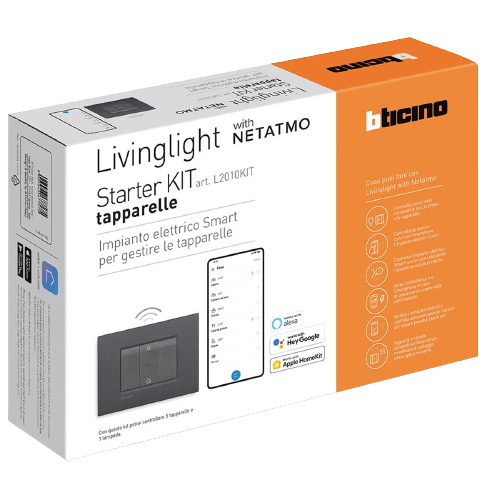 BTICINO - LL - KIT TAPP. SMART ANTRACITE