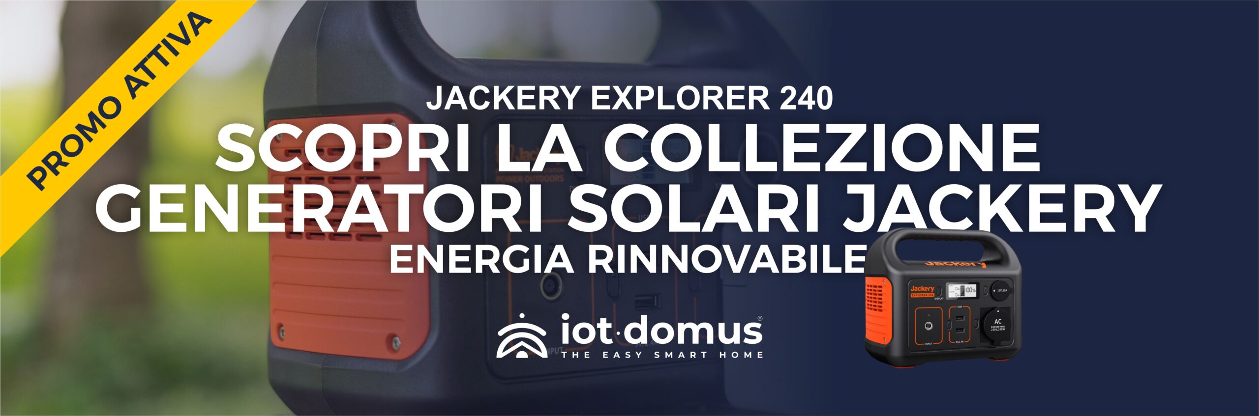 Jackery Explorer 240 centrale elettrica portatile - IoT Domus Italia