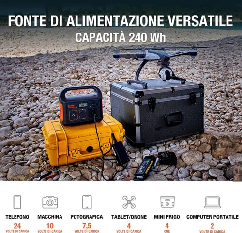 Jackery Explorer 240 centrale elettrica portatile - IoT Domus Italia